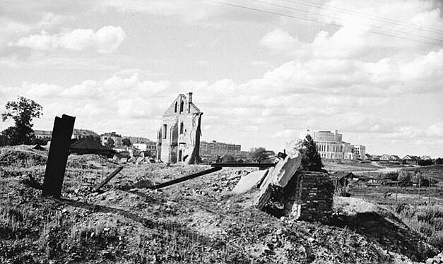 The ruins of Downtown Minsk